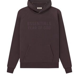 Essentials Fear of God Plum Hoodie Large